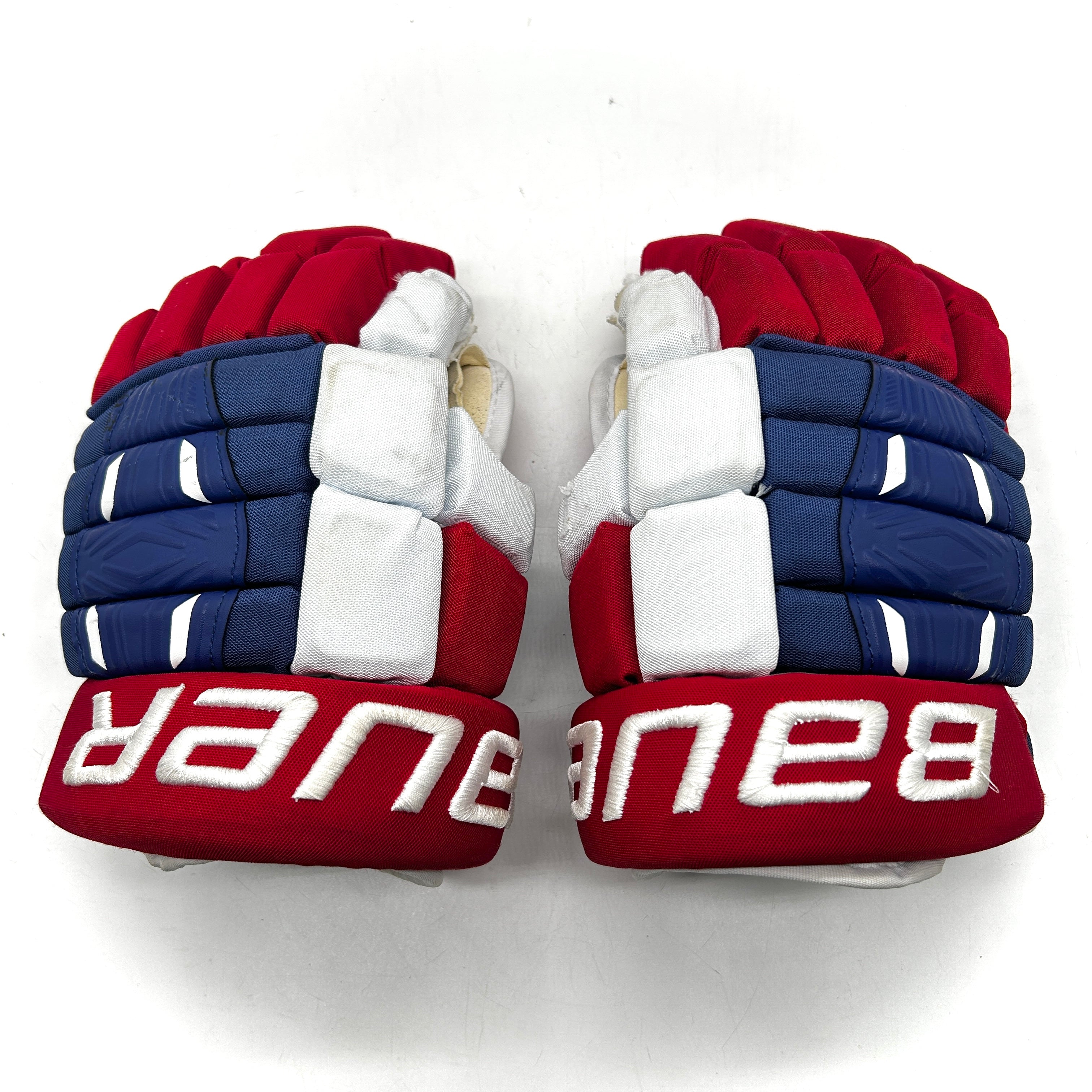 Bauer Pro Series - Used NHL Pro Stock Glove - Joel Armia (Blue/Red/White)